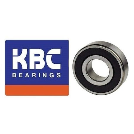 KBC Ball Bearing, 20mm x 47mm x 14mm, single row deep groove ball bearing, two contact seals, C3 Fit 6204-2RS KBC